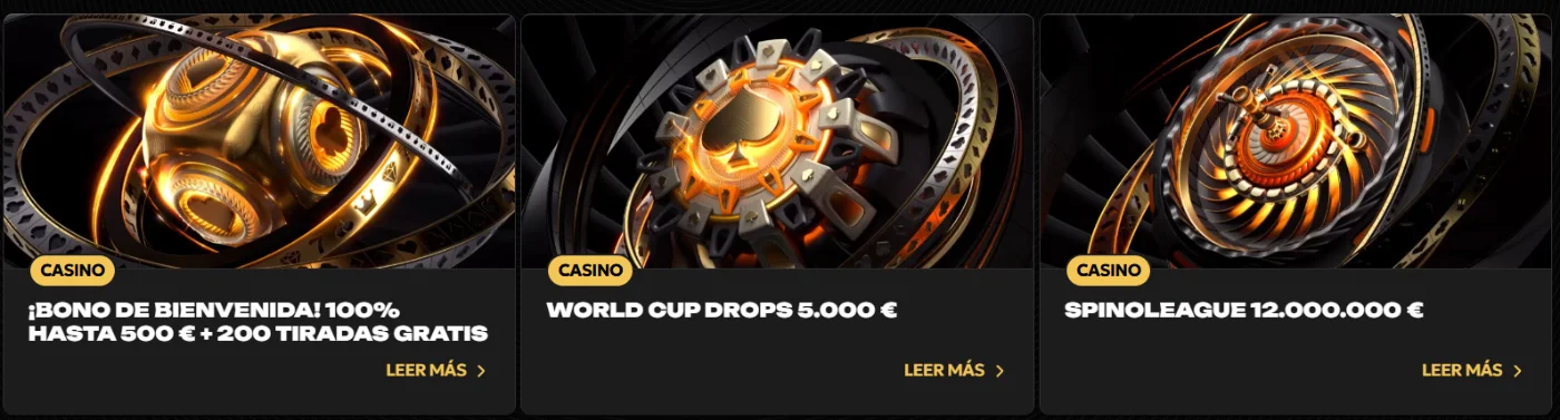 Spinsy Casino Promociones Casino Spinsy Casino promociones con bono de bienvenida, World Cup Props y Spino League